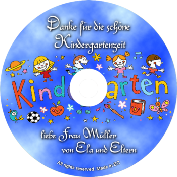 Danke-CD für die schöne Kindergartenzeit