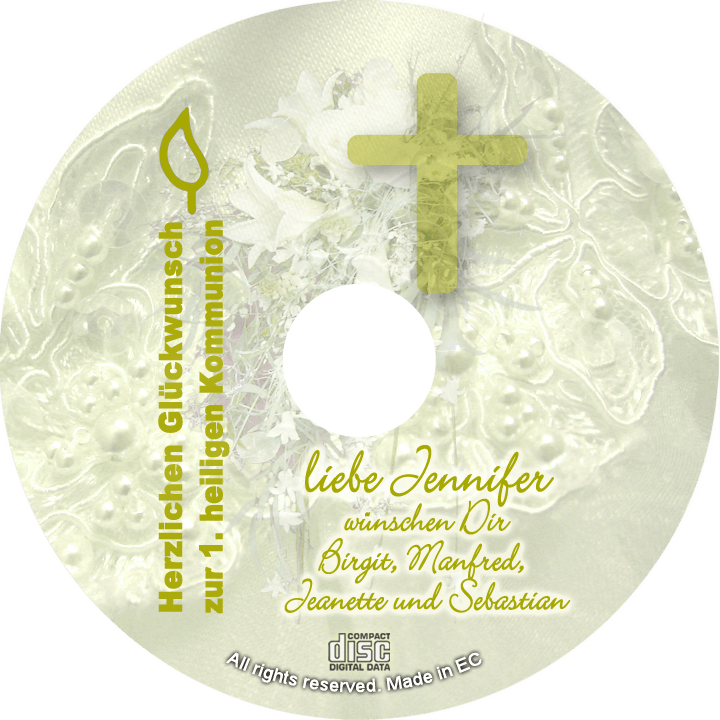 Glückwunsch-CD zur Kommunion