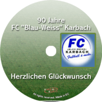 Glückwunsch-CD Vereinsjubiläum