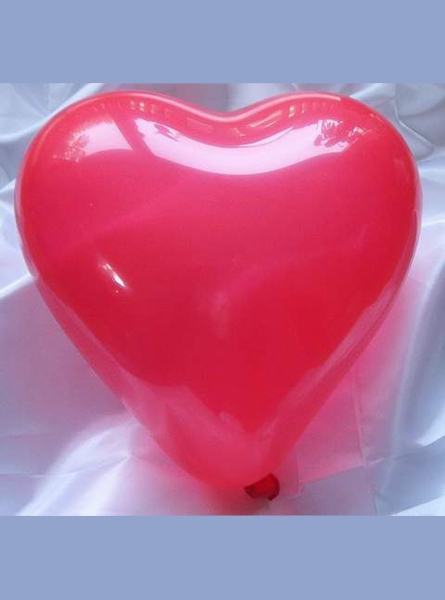 Herzluftballon rot