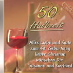 Persönliche Halbzeit-Geburtstags-CD Cover - personalisierte Geburtstagsgeschenke