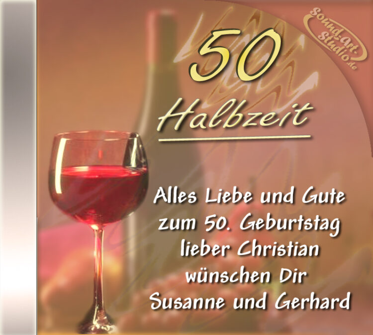 Persönliche Halbzeit-Geburtstags-CD Cover - personalisierte Geburtstagsgeschenke