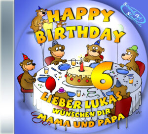 persönliche Kindergeburtstags-CD Cover - personalisierte Geburtstagsgeschenke für Kinder