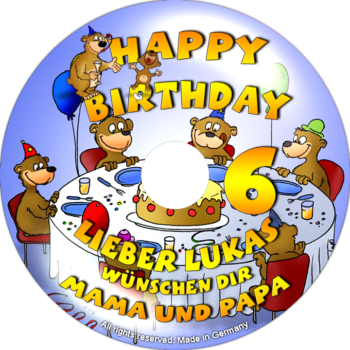 persönliche Kinder-Geburtstags-CD - personalisierte Geburtstagsgeschenke