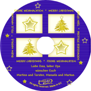 persönliche Weihnachts-CD Spiegel - personalisierte Weihnachtsgeschenke