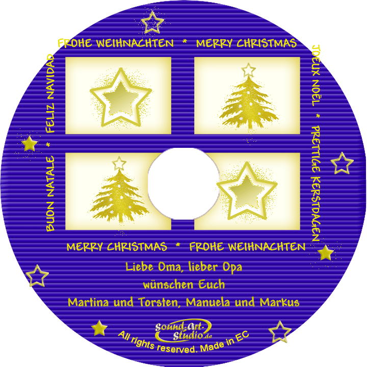 persönliche Weihnachts-CD Spiegel - personalisierte Weihnachtsgeschenke