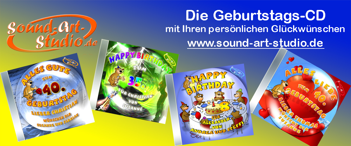 Die persönliche Geburtstags-CD, das personalisierte Geburtstagsgeschenk