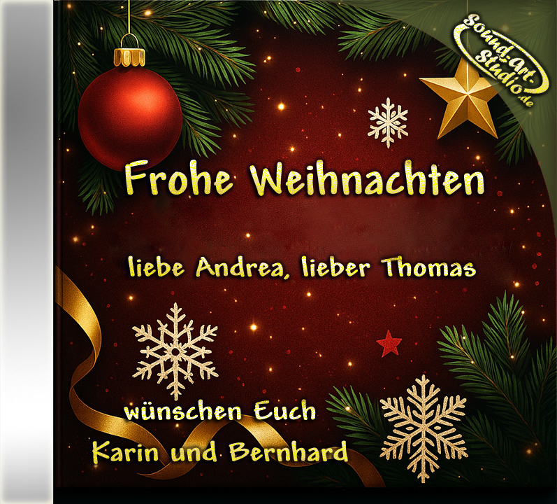 ♫ Die personalisierte Weihnachts-CD, große Liederauswahl, mit Deinen persönlichen Weihnachtsgrüßen