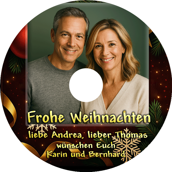 ♫ Die personalisierte Weihnachts-CD, große Liederauswahl, mit Deinen persönlichen Weihnachtsgrüßen – Bild 4